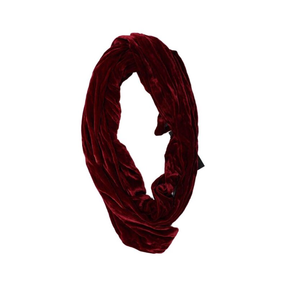 Rachel Zoe Womens Silk Blend Velour Scarf Red Size One Size